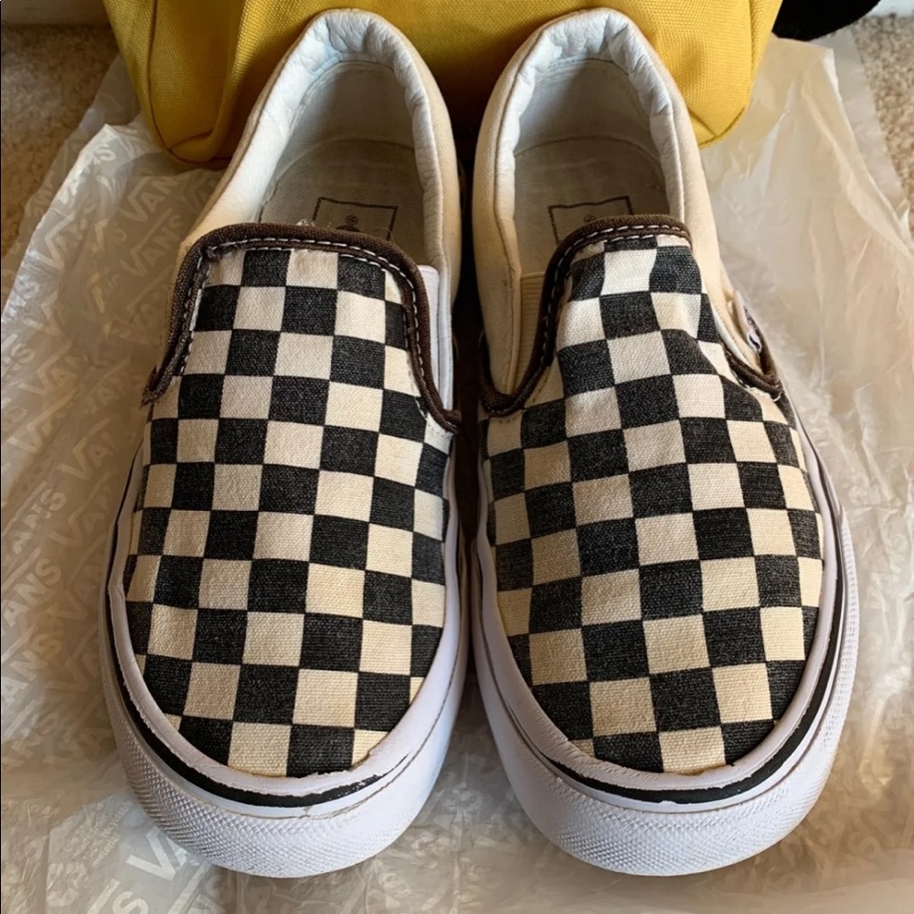 Vans Slip on Checkerboard Black/ White!